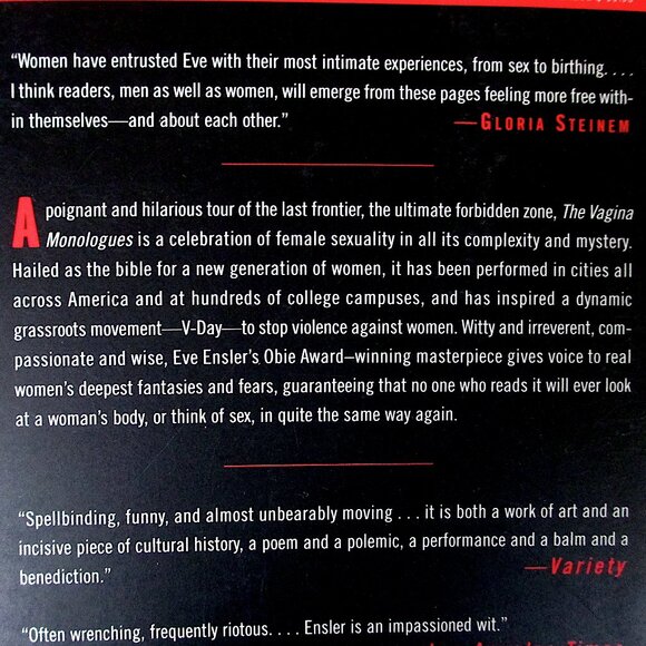 Book: The Vagina Monologues by Eve Ensler - Picture 2 of 6